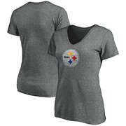 Add Pittsburgh Steelers Majestic Women's Showtime My Favorite Team V-Neck T-Shirt - Heathered Gray To Your NFL Collection