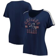 Add Chicago Bears Fanatics Branded Women's Old Timer V-Neck T-Shirt - Navy To Your NFL Collection