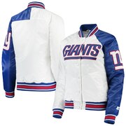 Add New York Giants Starter Women's Hometown Satin Full-Snap Jacket - White/Royal To Your NFL Collection