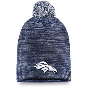 Add Denver Broncos NFL Pro Line by Fanatics Branded Women's Versalux Knit Beanie with Pom - Navy To Your NFL Collection