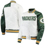 Add Green Bay Packers Starter Women's Hometown Satin Full-Snap Jacket - White/Green To Your NFL Collection