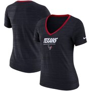 Add Houston Texans Nike Women's Legend Velocity V-Neck Performance T-Shirt - Heathered Navy To Your NFL Collection