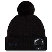 Add Los Angeles Rams New Era Women's 2019 Salute to Service Cuffed Pom Knit Hat - Black To Your NFL Collection