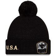 Add New Orleans Saints New Era Women's 2019 Salute to Service Cuffed Pom Knit Hat - Black To Your NFL Collection