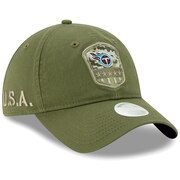 Add Tennessee Titans New Era Women's 2019 Salute to Service Sideline 9TWENTY Adjustable Hat - Olive To Your NFL Collection