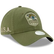 Add Jacksonville Jaguars New Era Women's 2019 Salute to Service Sideline 9TWENTY Adjustable Hat - Olive To Your NFL Collection