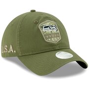 Seattle Seahawks New Era Women's 2019 Salute to Service Sideline 9TWENTY Adjustable Hat - Olive