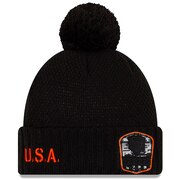 Add Chicago Bears New Era Women's 2019 Salute to Service Cuffed Pom Knit Hat - Black To Your NFL Collection