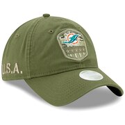 Miami Dolphins New Era Women's 2019 Salute to Service Sideline 9TWENTY Adjustable Hat - Olive