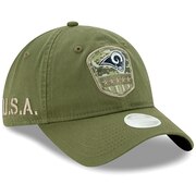 Los Angeles Rams New Era Women's 2019 Salute to Service Sideline 9TWENTY Adjustable Hat - Olive