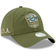 Indianapolis Colts New Era Women's 2019 Salute to Service Sideline 9TWENTY Adjustable Hat - Olive