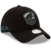 Add Philadelphia Eagles New Era Women's 2019 Salute to Service 9TWENTY Adjustable Hat - Black To Your NFL Collection