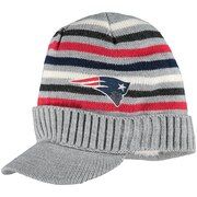 Add New England Patriots Touch by Alyssa Milano Women's Warm Up Striped Cadet Knit Hat – Heathered Gray To Your NFL Collection