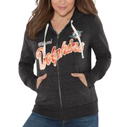 Add Miami Dolphins Touch by Alyssa Milano Women's All American Full-Zip Hoodie - Black To Your NFL Collection