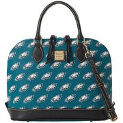 Add Philadelphia Eagles Dooney & Bourke Women's Saffiano Signature Zip Zip Satchel Purse To Your NFL Collection