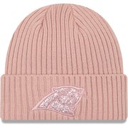 Add Carolina Panthers New Era Women's Team Glisten Rouge Cuffed Knit Hat – Light Pink To Your NFL Collection