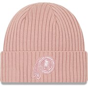 Add Washington Redskins New Era Women's Team Glisten Rouge Cuffed Knit Hat – Light Pink To Your NFL Collection