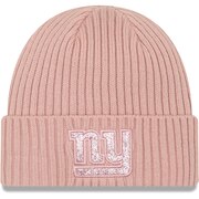 Add New York Giants New Era Women's Team Glisten Rouge Cuffed Knit Hat – Light Pink To Your NFL Collection