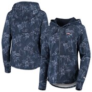 Add New England Patriots Tommy Bahama Women's Basta Blossoms Sport Full-Zip Hoodie - Navy To Your NFL Collection