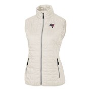 Add Tampa Bay Buccaneers Cutter & Buck Women's Americana Rainier Full-Zip Vest - White To Your NFL Collection