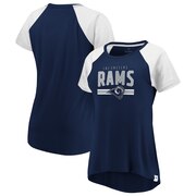 Add Los Angeles Rams Fanatics Branded Women's Shining Victory T-Shirt - Navy/White To Your NFL Collection