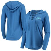 Add Detroit Lions Touch by Alyssa Milano Women's Soaring V-Neck Pullover Hoodie - Blue To Your NFL Collection