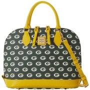 Add Green Bay Packers Dooney & Bourke Women's Saffiano Signature Zip Zip Satchel Purse To Your NFL Collection