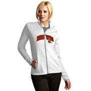 Add Cleveland Browns Antigua Women's Leader Full Chest Graphic Desert Dry Full-Zip Jacket - White To Your NFL Collection