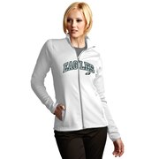 Add Philadelphia Eagles Antigua Women's Leader Full Chest Graphic Desert Dry Full-Zip Jacket - White To Your NFL Collection