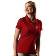 Add Atlanta Falcons Antigua Women's Pique Xtra-Lite Polo - Red To Your NFL Collection