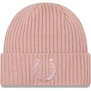 Add Indianapolis Colts New Era Women's Team Glisten Rouge Cuffed Knit Hat – Light Pink To Your NFL Collection