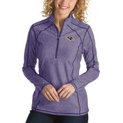 Add Baltimore Ravens Antigua Women's Tempo Desert Dry Quarter-Zip Jacket - Heather Purple To Your NFL Collection