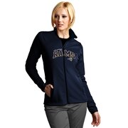 Add Los Angeles Rams Antigua Women's Leader Full Chest Graphic Desert Dry Full-Zip Jacket - Navy To Your NFL Collection