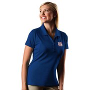 Add New York Giants Antigua Women's Pique Xtra-Lite Polo - Royal To Your NFL Collection