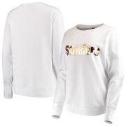 Add Pittsburgh Steelers Cuce Women's Touchback Fleece Sweatshirt - White To Your NFL Collection