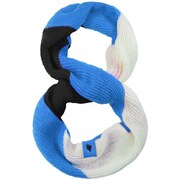 Add Carolina Panthers Women's Color Block Knit Infinity Scarf To Your NFL Collection
