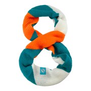 Add Miami Dolphins Women's Color Block Knit Infinity Scarf To Your NFL Collection