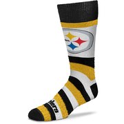 Add Pittsburgh Steelers For Bare Feet Women's Pro Stripe Crew Socks To Your NFL Collection