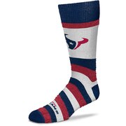 Add Houston Texans For Bare Feet Women's Pro Stripe Crew Socks To Your NFL Collection