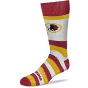 Add Washington Redskins For Bare Feet Women's Pro Stripe Crew Socks To Your NFL Collection