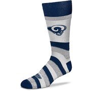 Add Los Angeles Rams For Bare Feet Women's Pro Stripe Crew Socks To Your NFL Collection