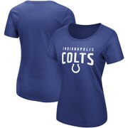 Add Indianapolis Colts NFL Pro Line by Fanatics Branded Women's Engage Arch Scoop Neck T-Shirt - Royal To Your NFL Collection