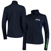 Add Seattle Seahawks G-III 4Her by Carl Banks Women's Defense Space Dye Full-Zip Jacket – Navy To Your NFL Collection