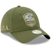 New England Patriots Historic New Era Women's 2019 Salute to Service Sideline 9TWENTY Adjustable Hat - Olive