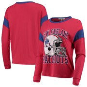 Add New England Patriots Junk Food Women's Big Logo Long Sleeve T-Shirt - Red To Your NFL Collection