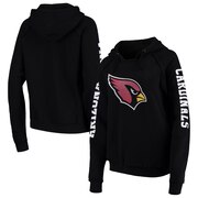 Add Arizona Cardinals New Era Women's Touchdown Fleece Pullover Raglan Hoodie - Black To Your NFL Collection