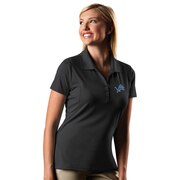 Add Detroit Lions Antigua Women's Pique Xtra-Lite Polo - Charcoal To Your NFL Collection