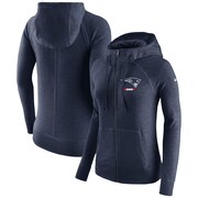 Add New England Patriots Nike Women's Gym Vintage Full-Zip Hoodie - Navy To Your NFL Collection