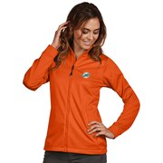 Add Miami Dolphins Women's Antigua Full-Zip Golf Jacket - Orange To Your NFL Collection