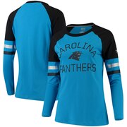 Add Carolina Panthers NFL Pro Line by Fanatics Branded Women's Iconic Long Sleeve T-Shirt - Blue/Black To Your NFL Collection